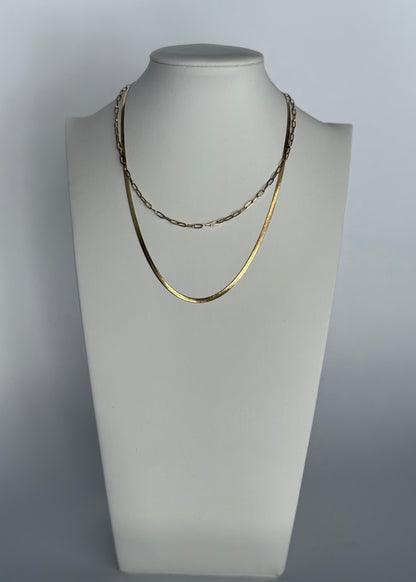 Collana doppio giro dorata