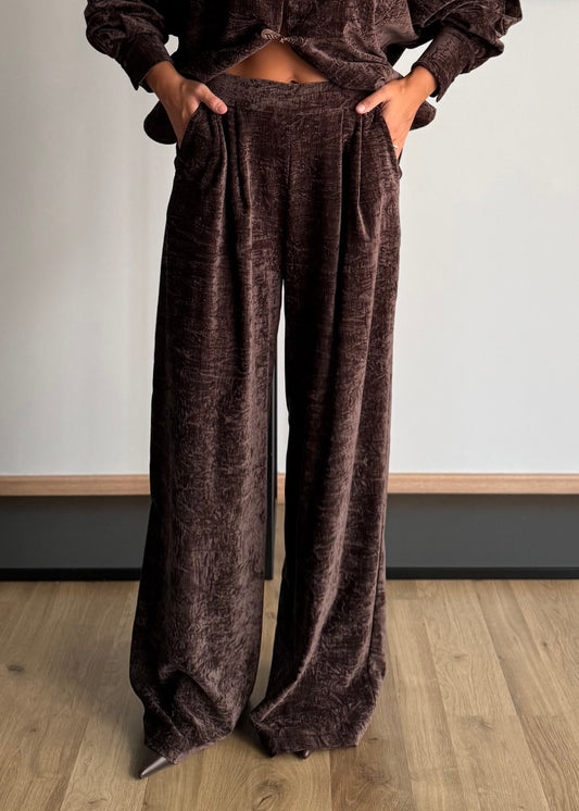 Pantalone moro palazzo in velluto - PHILIALOFT