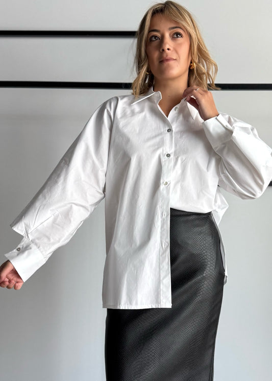 Camicia over con polsini cutout - ZAHJR