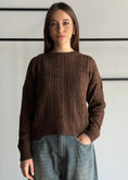 Carica l'immagine nel visualizzatore della galleria, Maglia ZAHJR traforata moro
