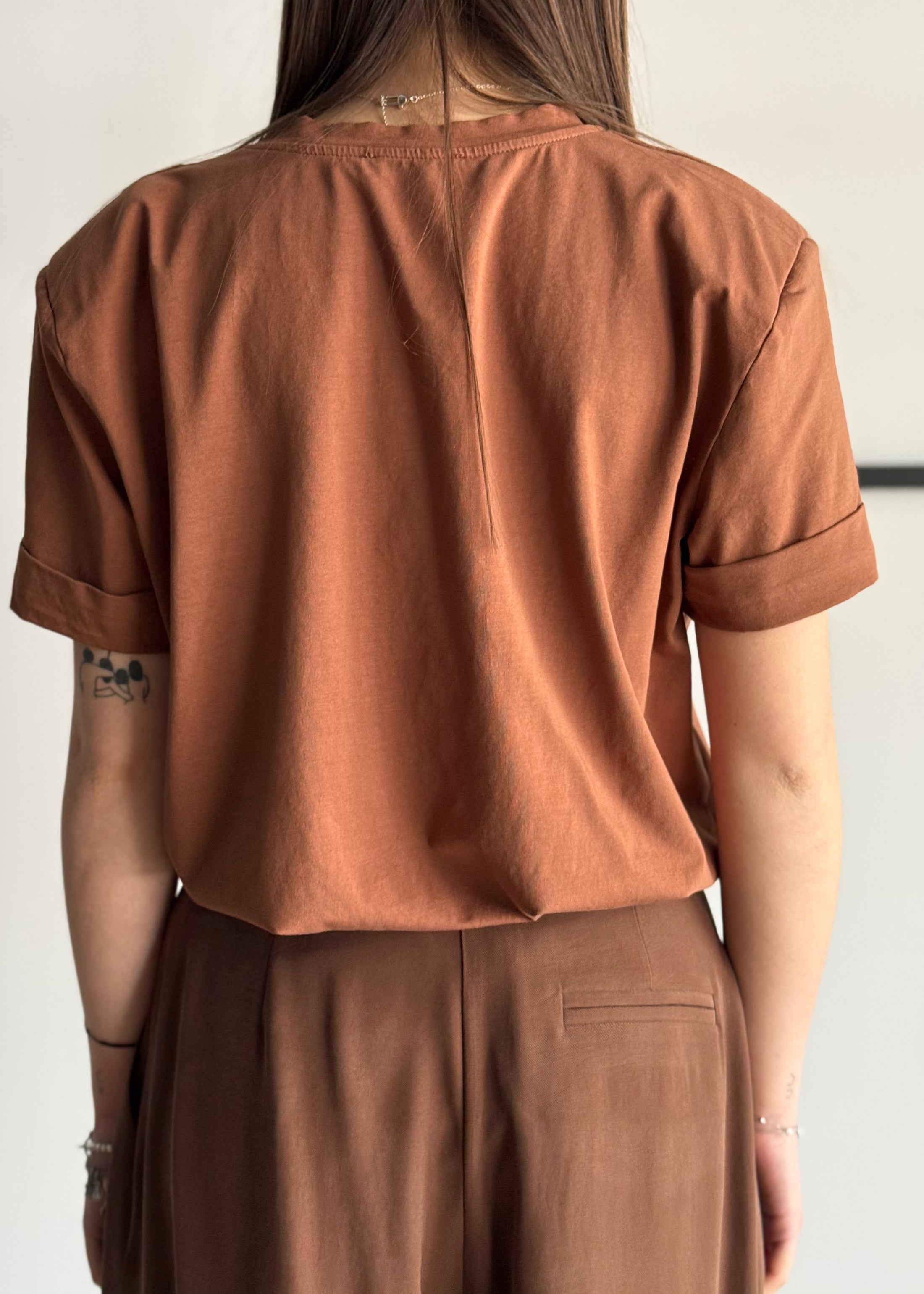 T-shirt KONTATTO ruggine basic