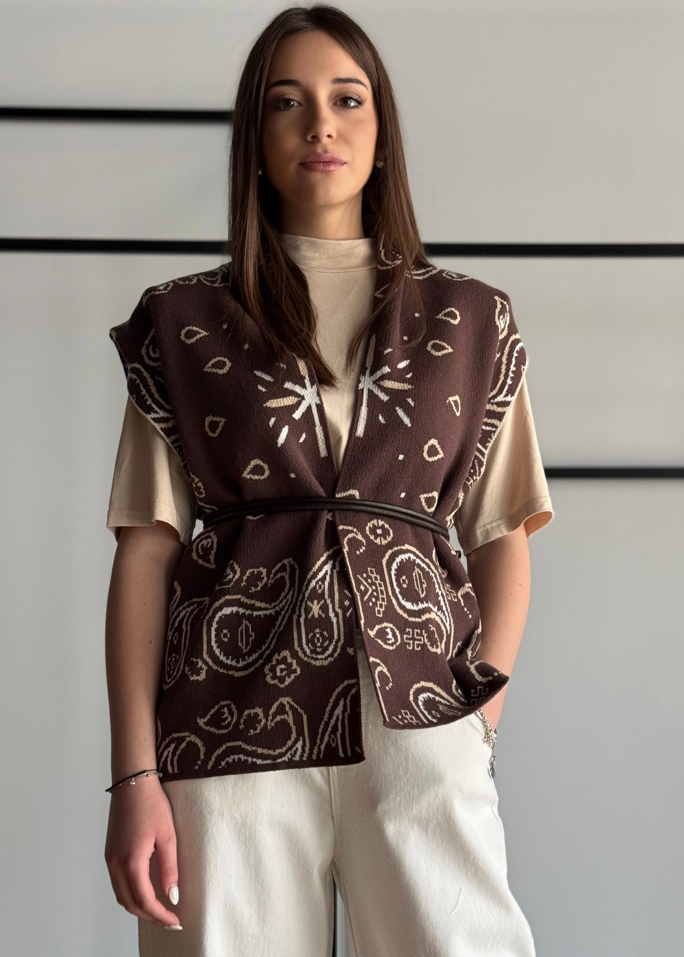 Gilet KONTATTO jacquard