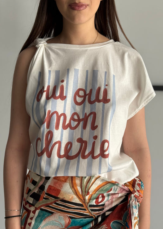 T-shirt PHILIALOFT Oui Oui Mon Chéri