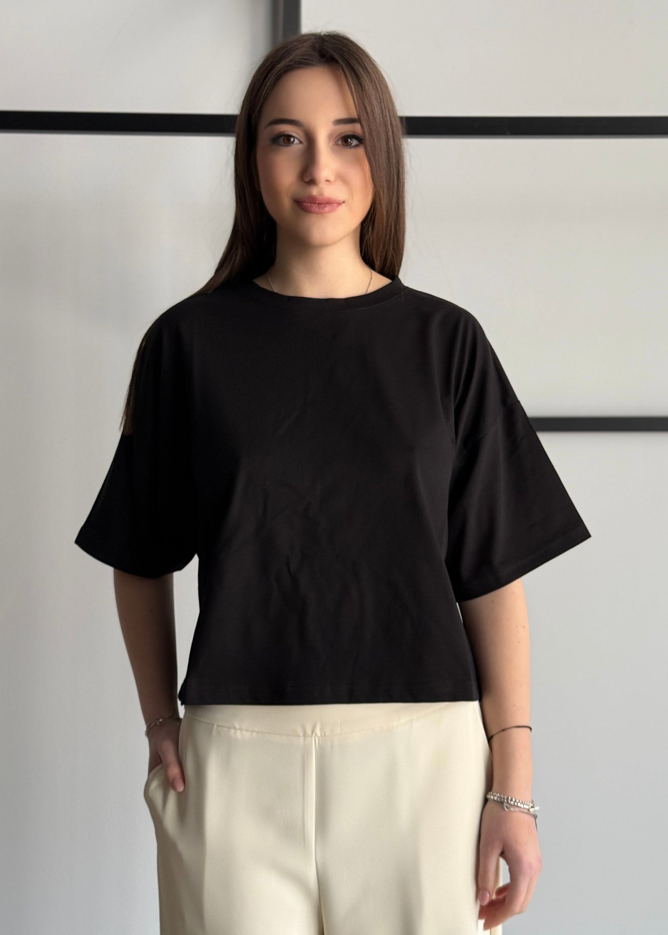T-shirt THEVICE crop nero
