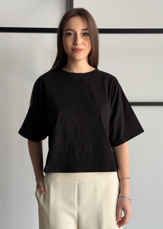 T-shirt THEVICE crop nero