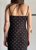 Carica l'immagine nel visualizzatore della galleria, Abito THEVICE a pois nero
