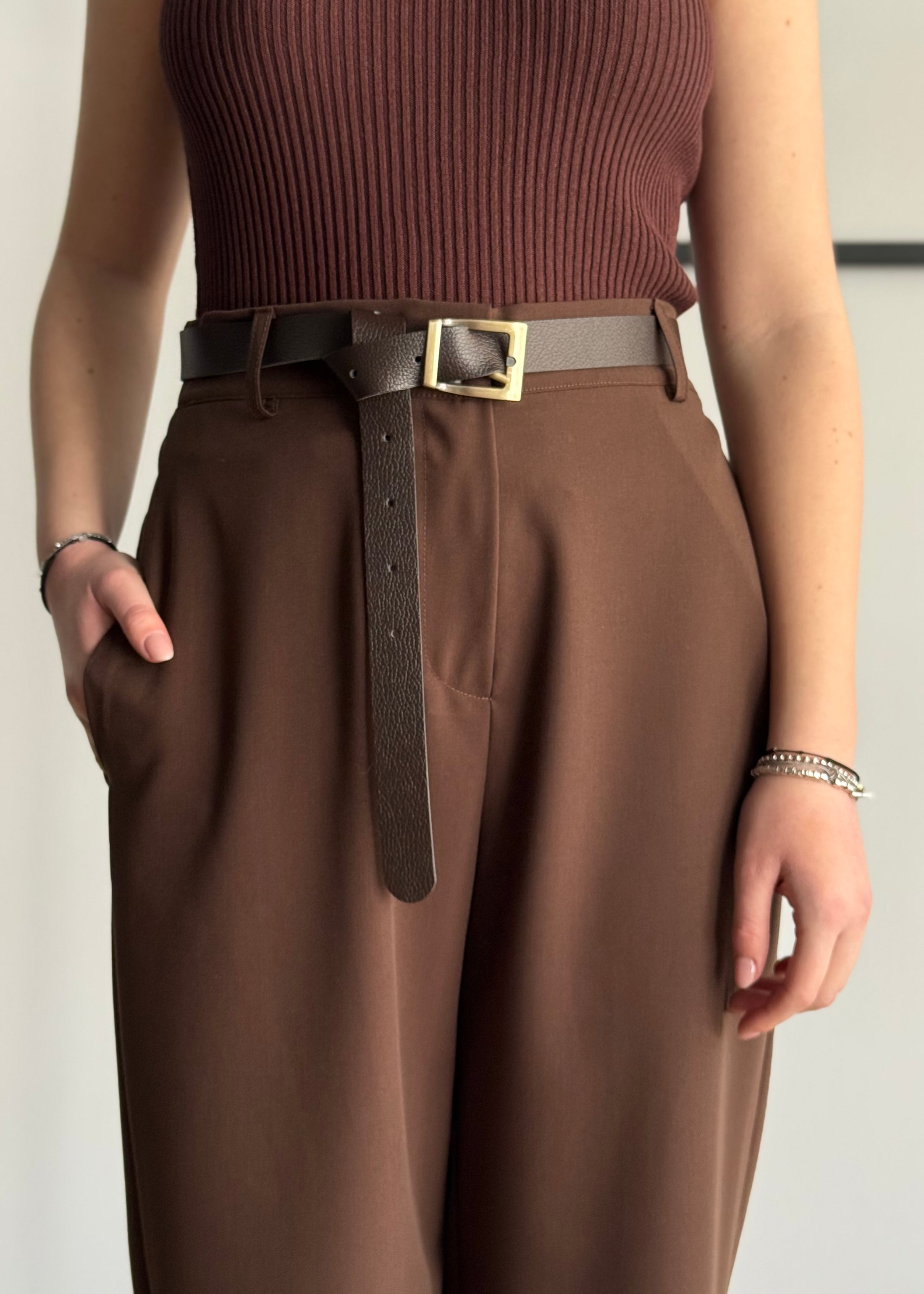 Pantalone ZAHJR moro con cintura