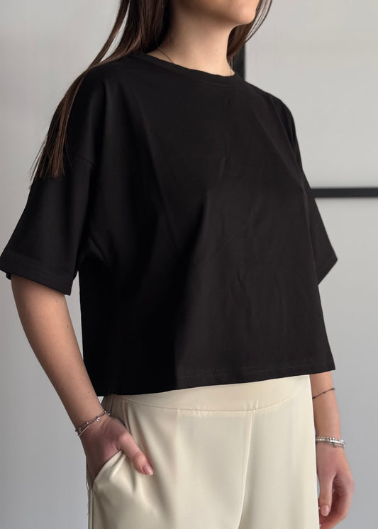 T-shirt THEVICE crop nero