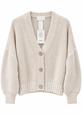 Carica l'immagine nel visualizzatore della galleria, Cardigan chunky latte con bottoni - ZAHJR
