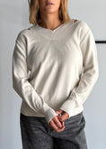 Carica l'immagine nel visualizzatore della galleria, Maglia latte scollo V in lurex - ZAHJR
