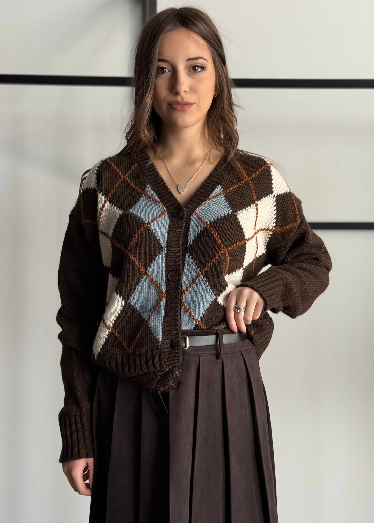 Cardigan PHILIALOFT a rombi