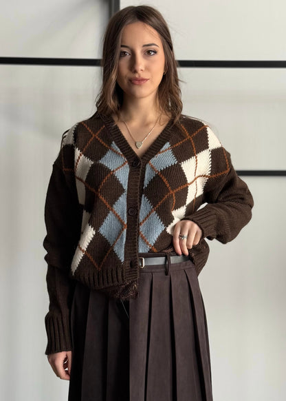 Cardigan PHILIALOFT a rombi