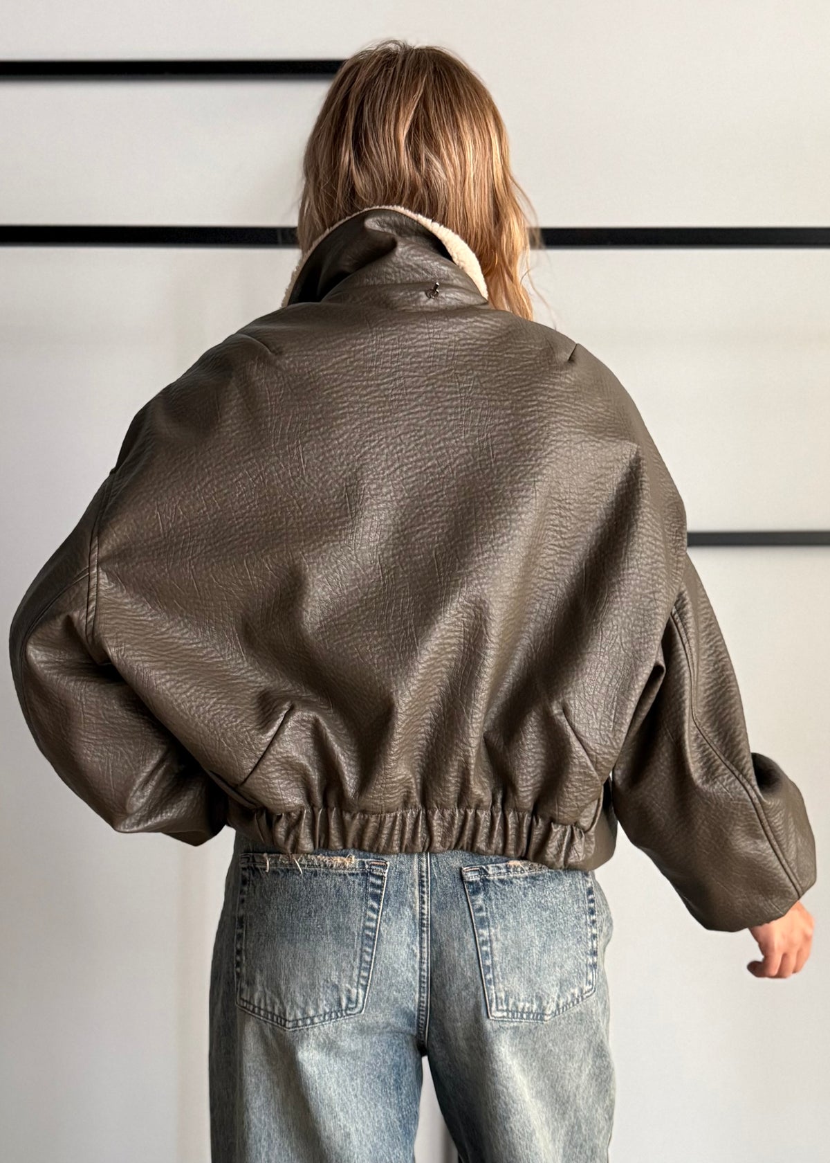 Giacca bomber con collo teddy - PHILIALOFT