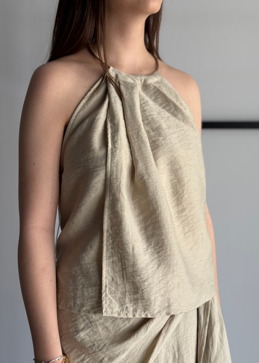 Top halter PHILIALOFT beige