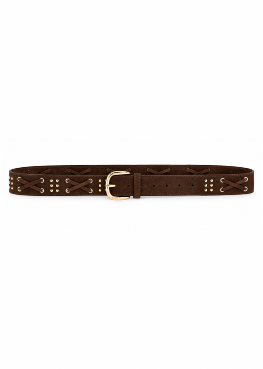 Cintura suede lace Moro