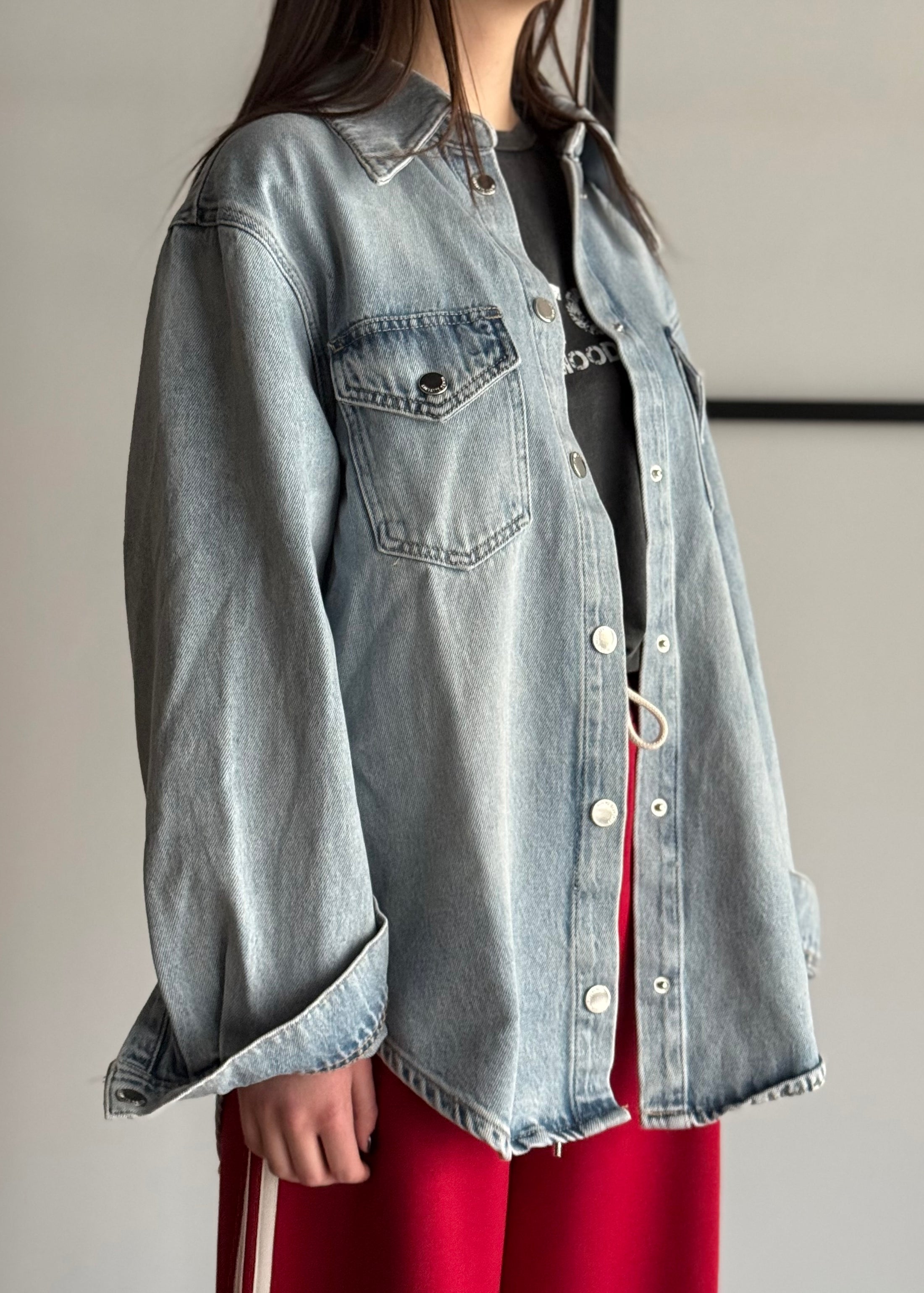 Giacca camicia KONTATTO in denim