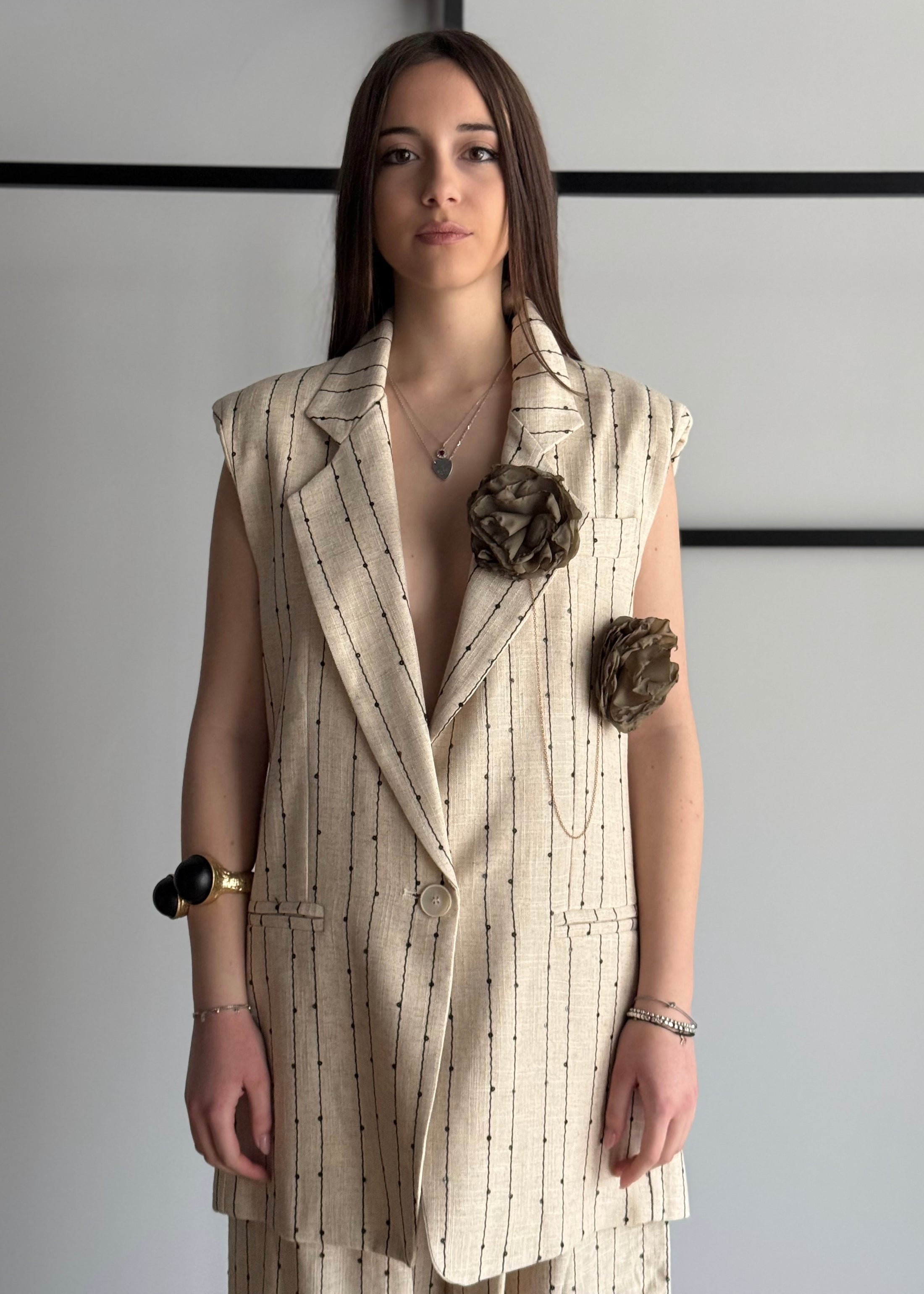 Gilet PHILIALOFT gessato