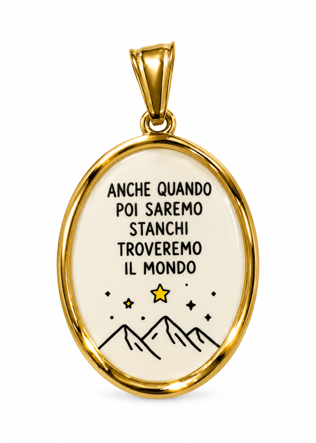 Ciondolo con scritta