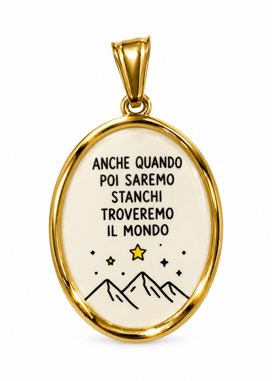 Ciondolo con scritta