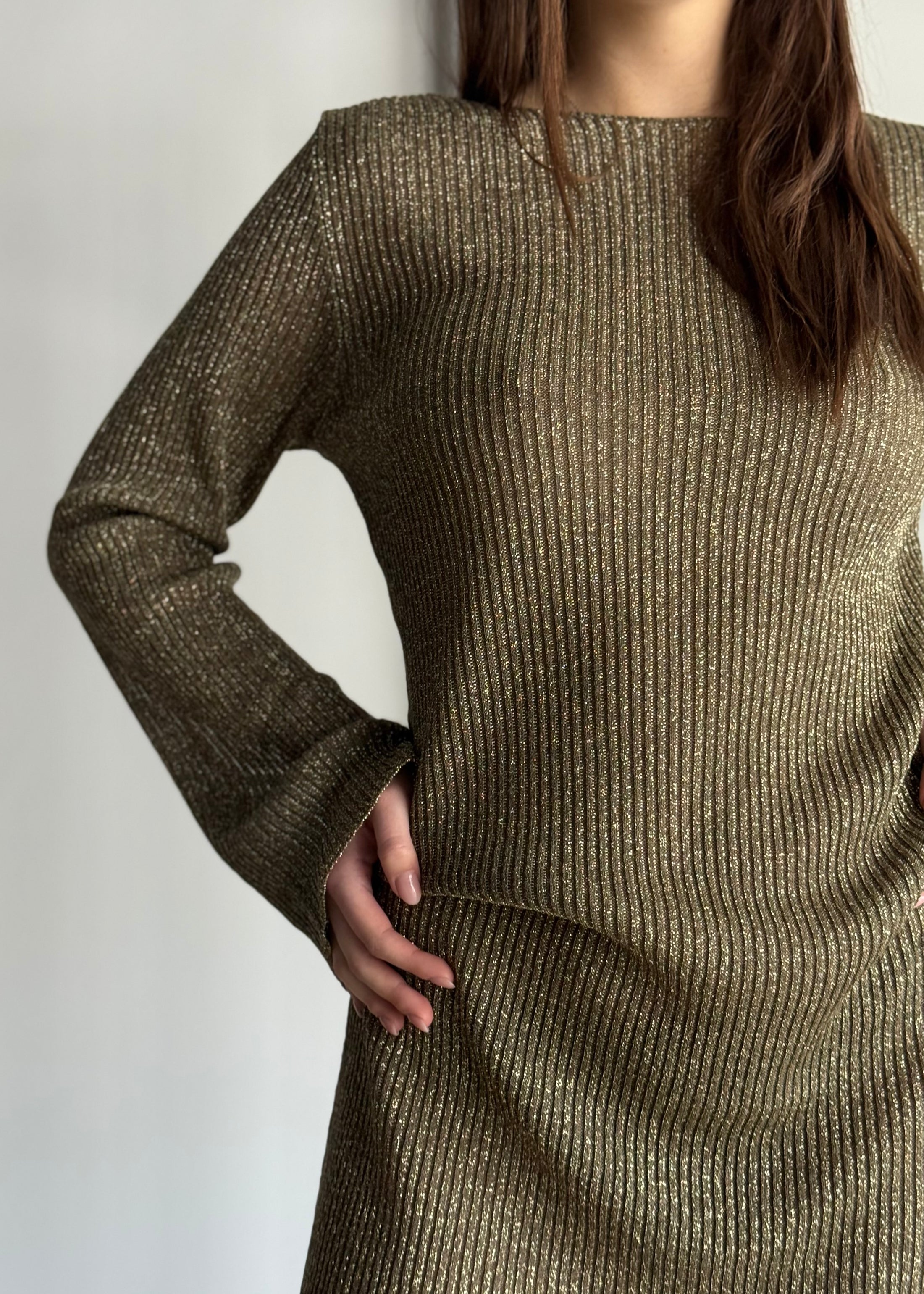 Abito KONTATTO in lurex militare