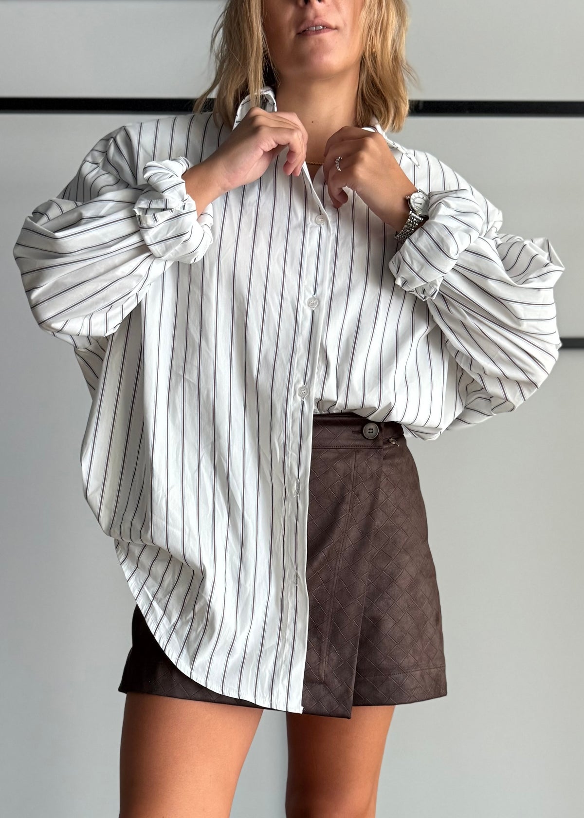 Camicia oversize a righe