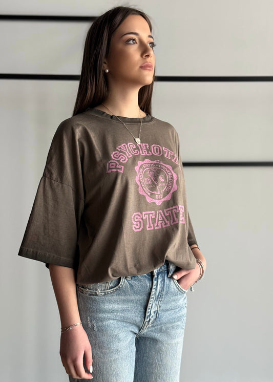 T-shirt KONTATTO con stampa vintage