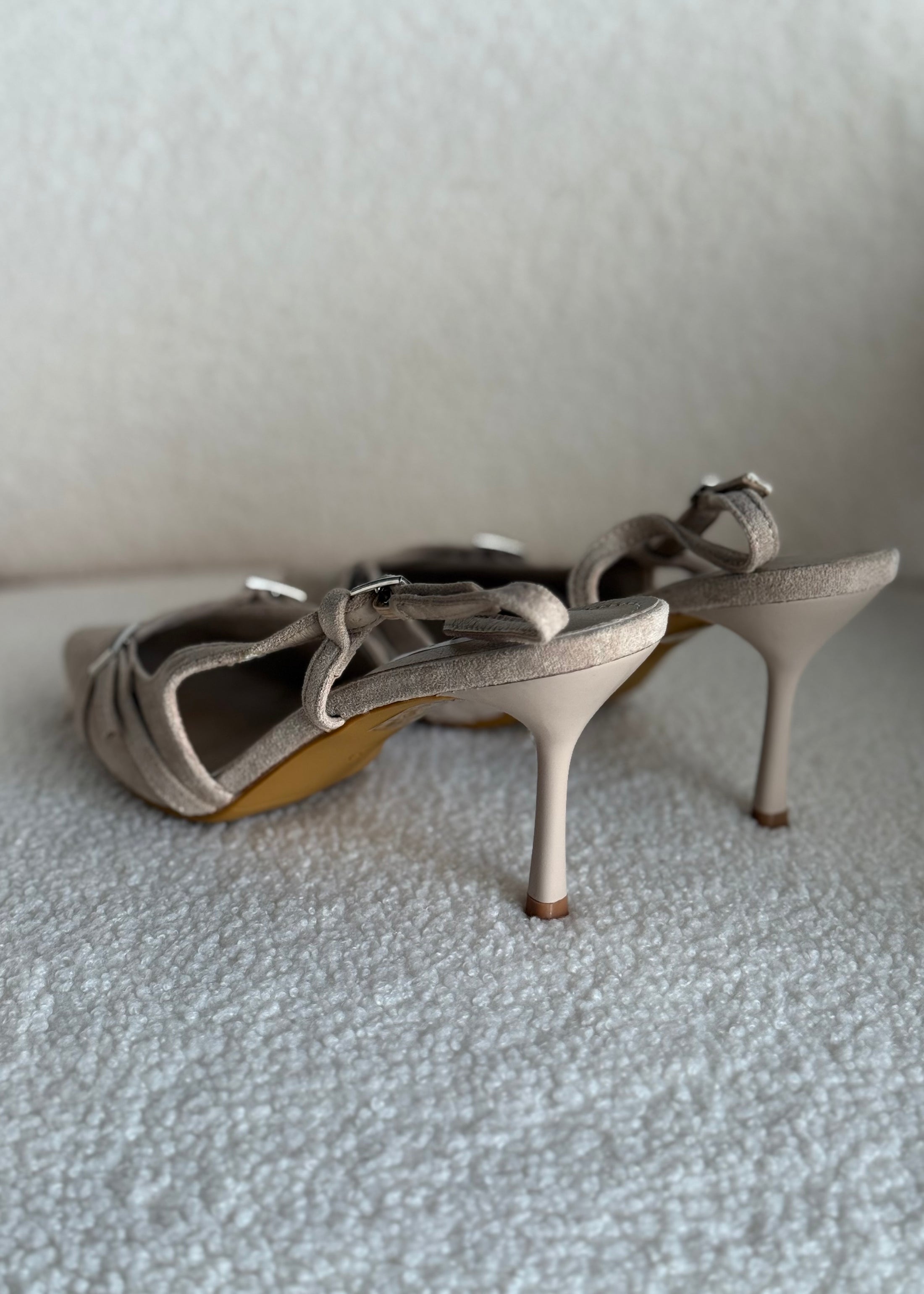 Slingback THEVICE in suede avorio
