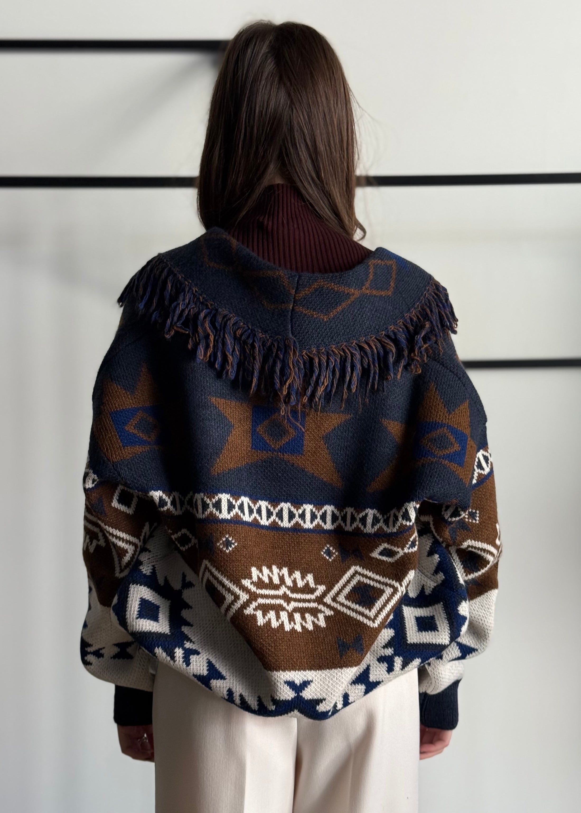 Cardigan ZAHJR con frange