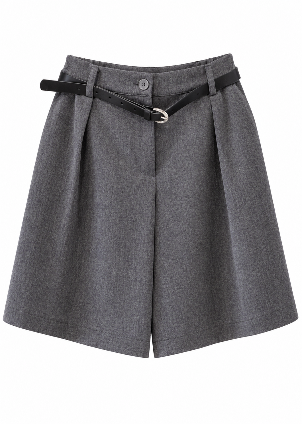 Bermuda sartoriale grigio con cintura - PHILIALOFT