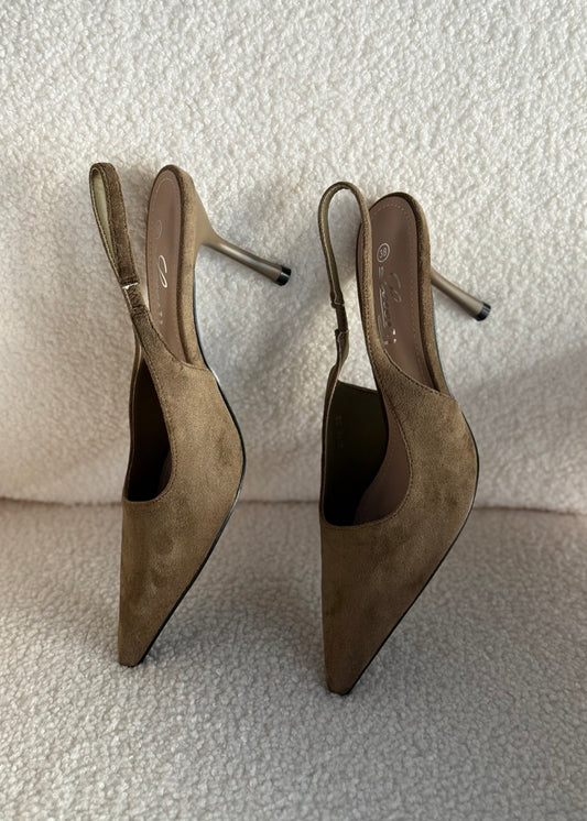 Slingback THEVICE in suede militare