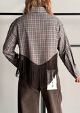 Carica l'immagine nel visualizzatore della galleria, Camicia check con frange moro - PHILIALOFT
