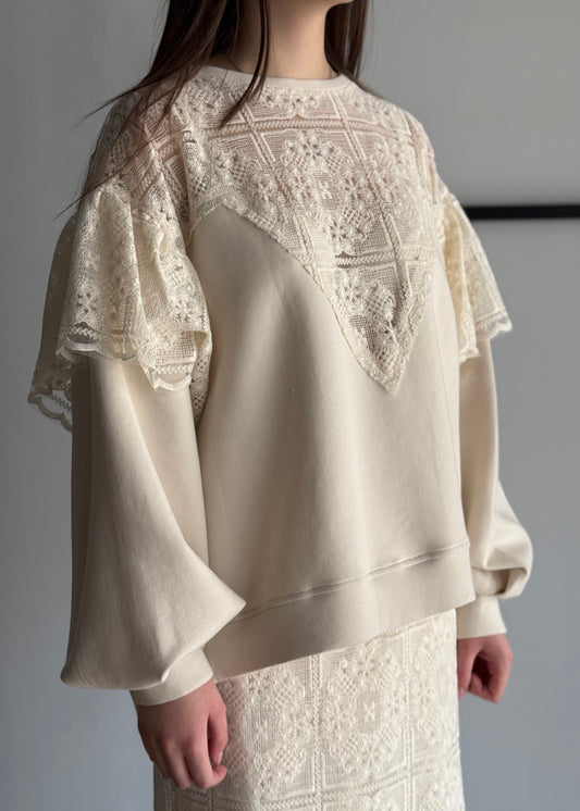 Felpa PHILIALOFT con pizzo