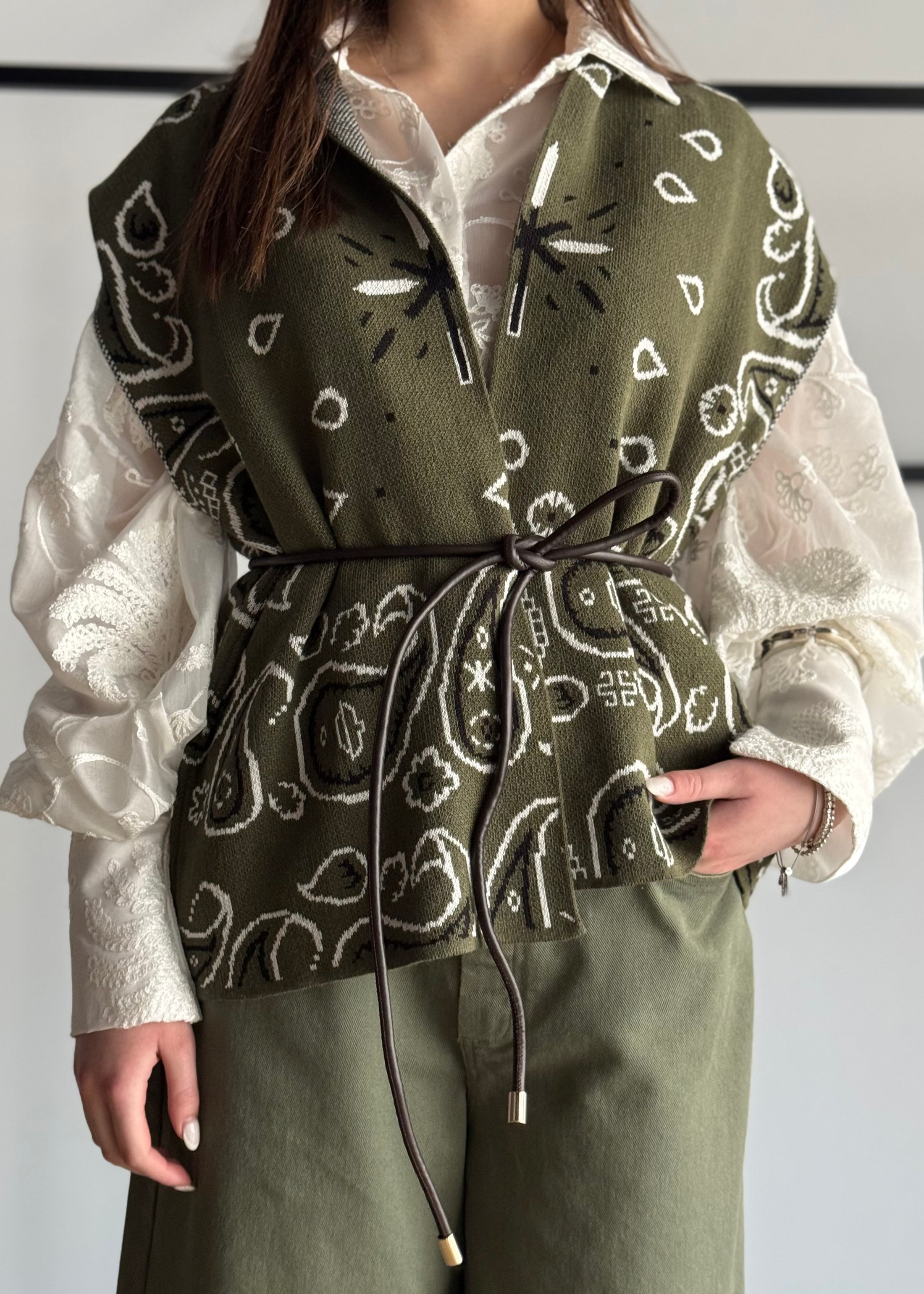 Gilet KONTATTO jacquard