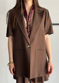 Carica l'immagine nel visualizzatore della galleria, Blazer monopetto ZAHJR con foulard
