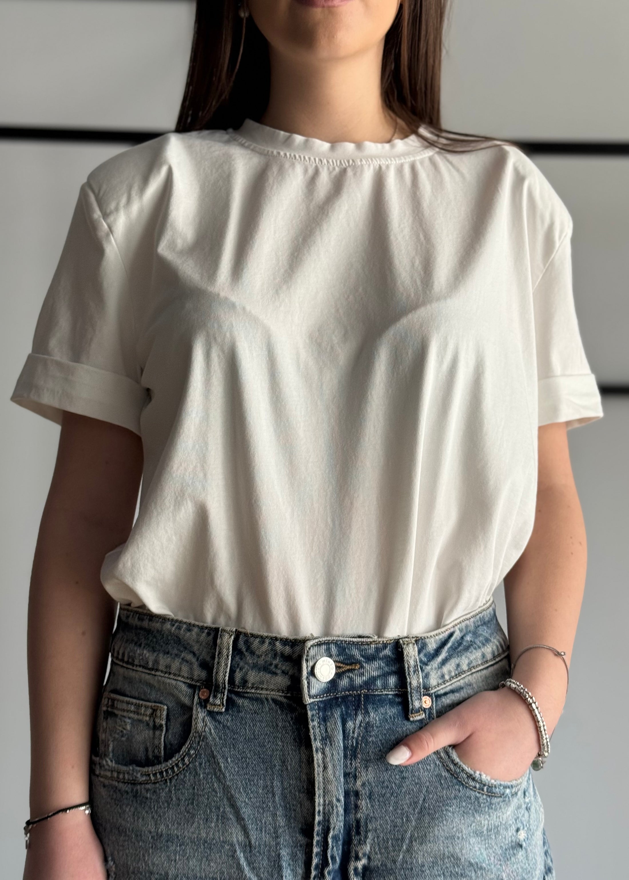 T-shirt KONTATTO bianca basic