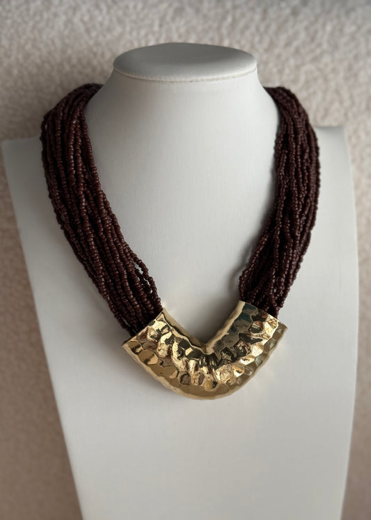 Collana multifili moro