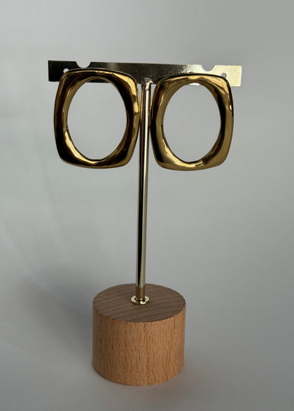 Orecchini geometrici dorati