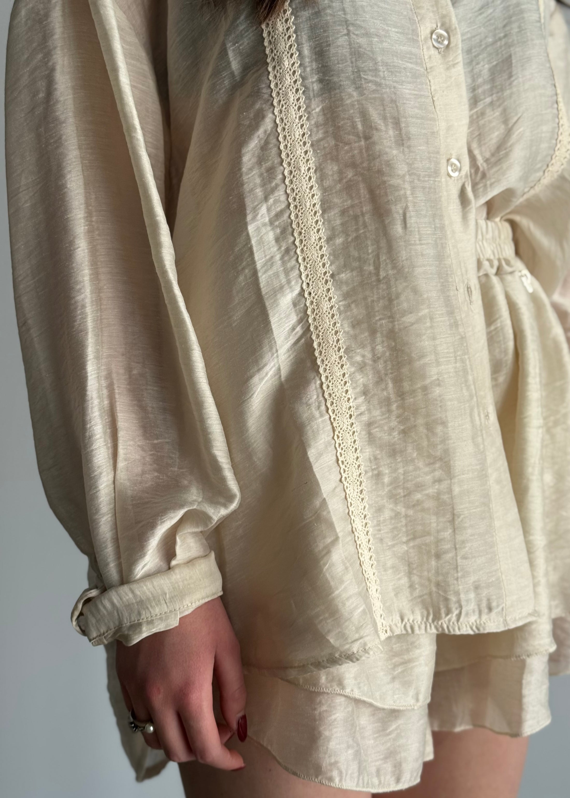 Camicia PHILIALOFT con inserti in crochet