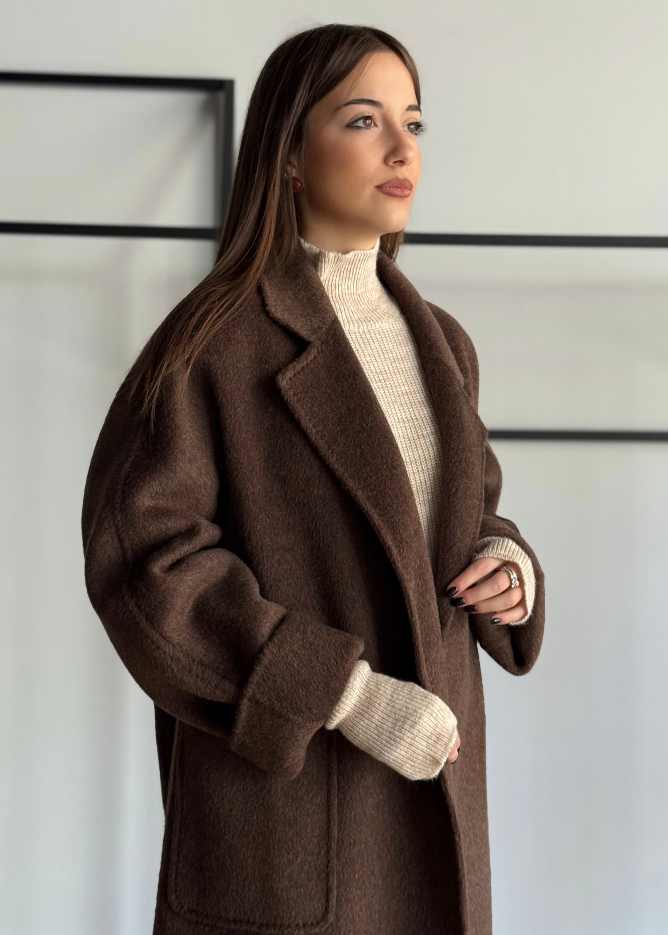 Cappotto E-WOMAN con cintura