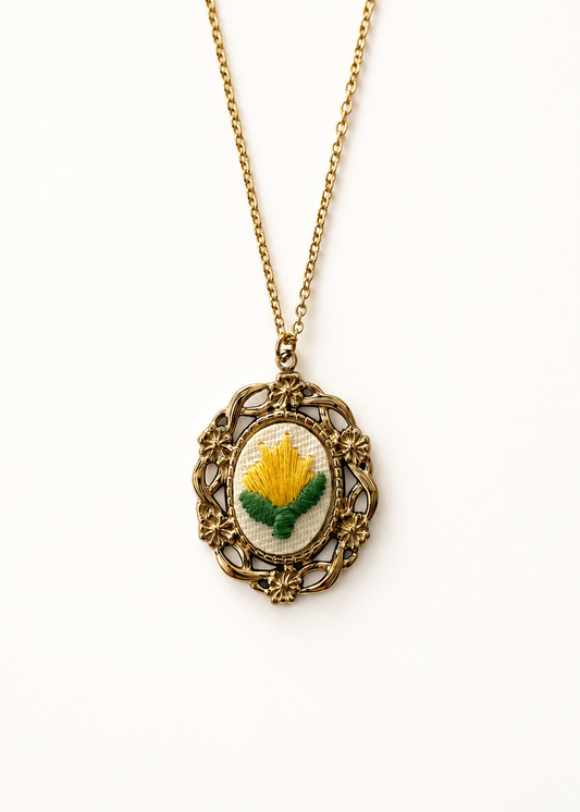 Collana fiore giallo
