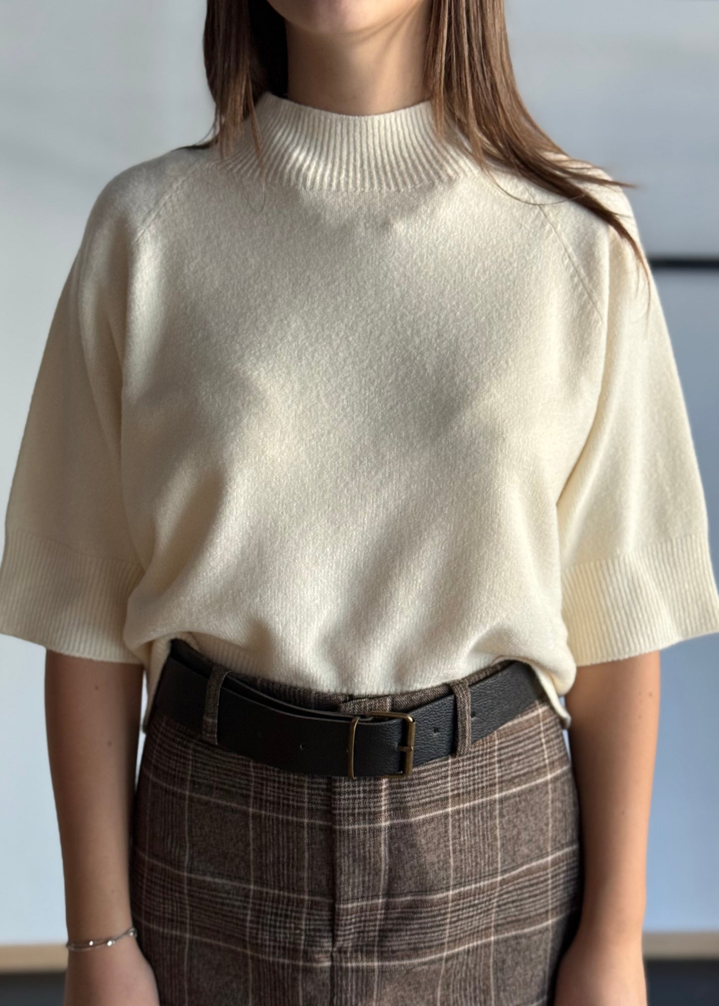 Lupetto in viscosa manica corta -KONTATTO