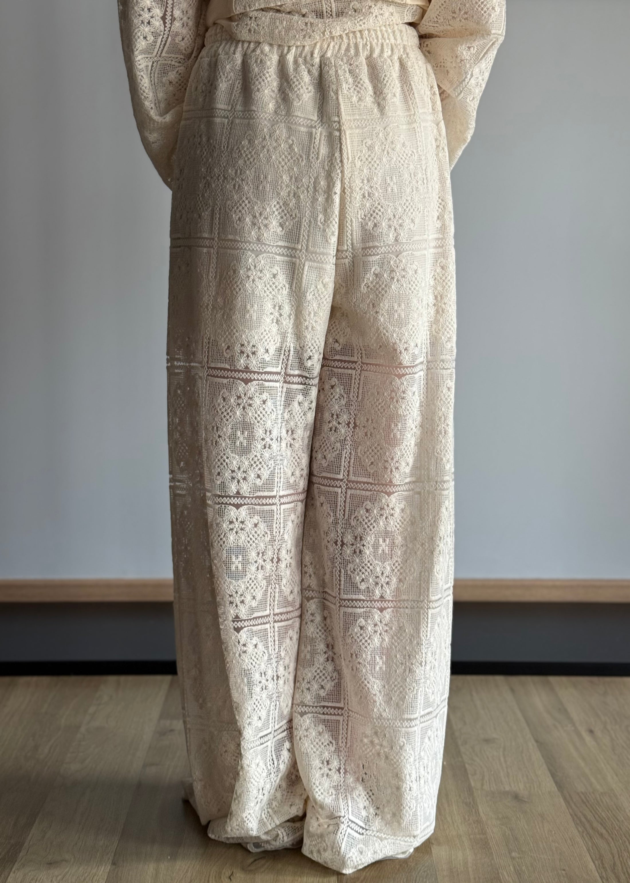 Pantalone palazzo ZAHJR in pizzo