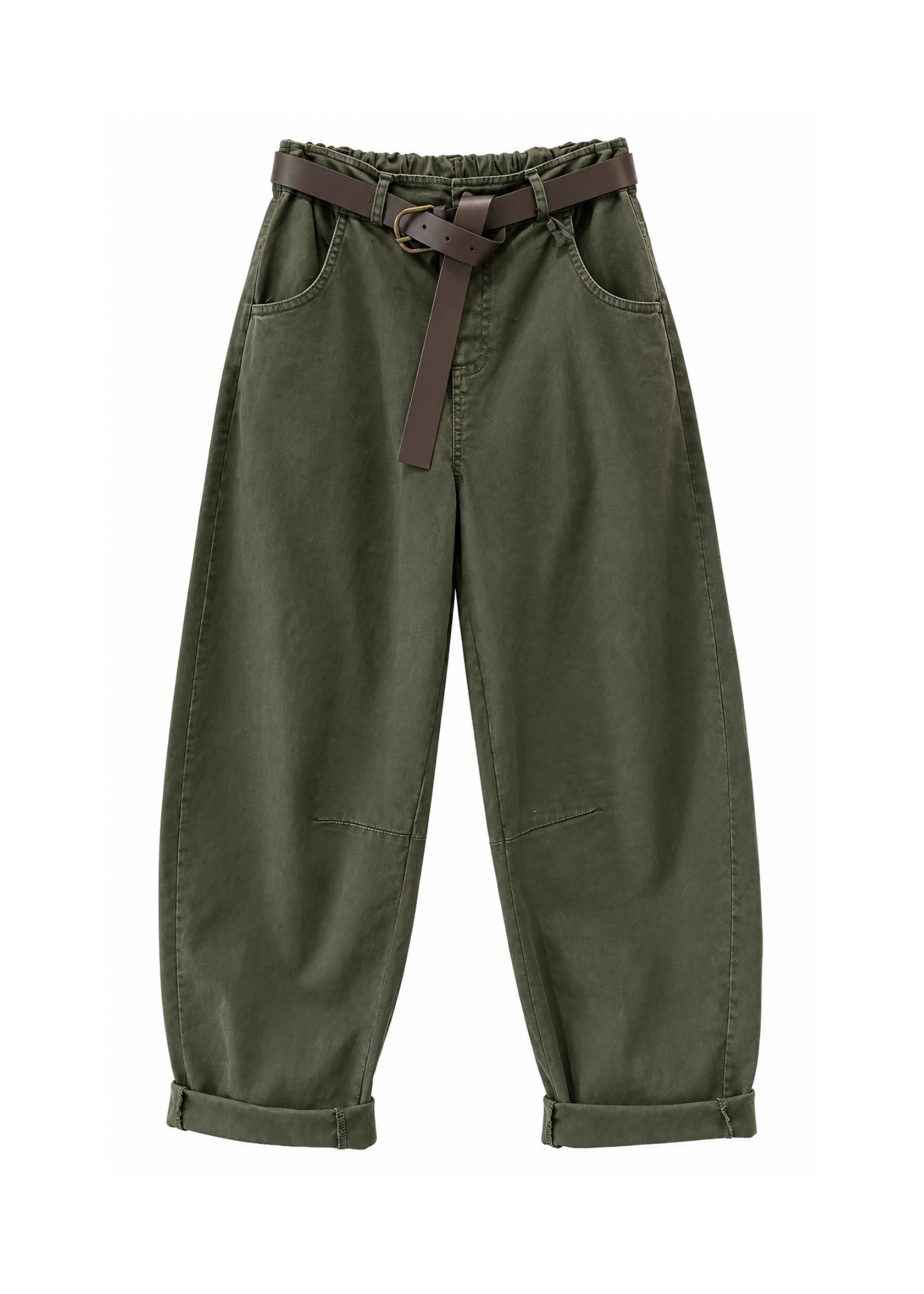 Pantalone militare balloon con cintura - ZAHJR