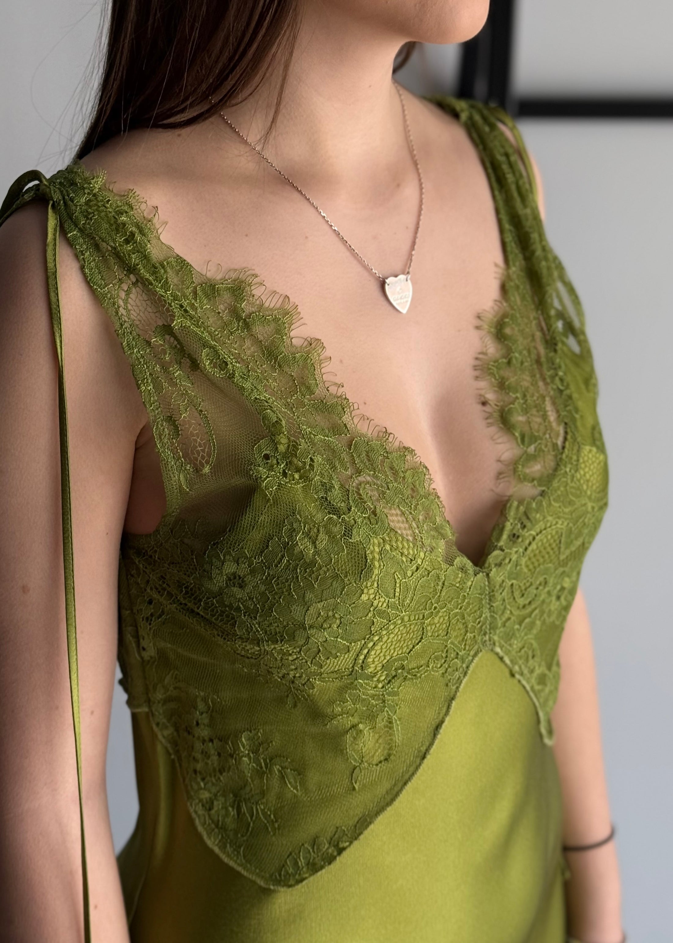 Abito lungo KONTATTO con pizzo