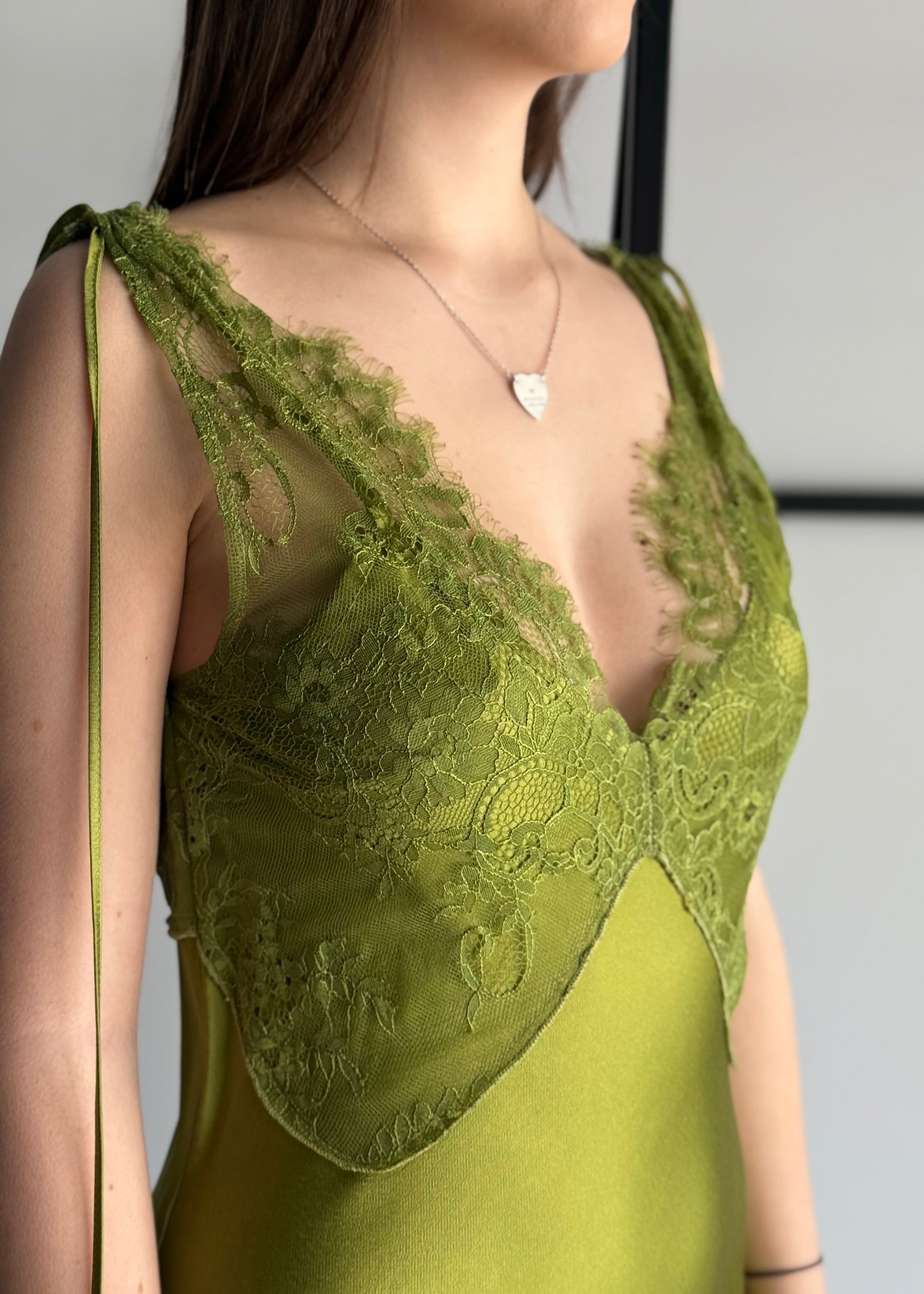 Abito lungo KONTATTO con pizzo