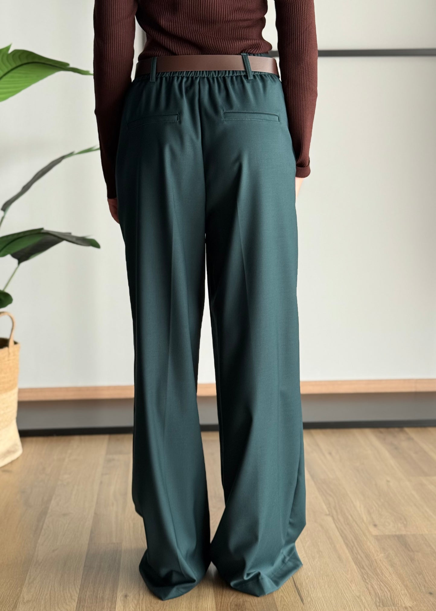 Pantaloni a palazzo con cintura -ZAHJR