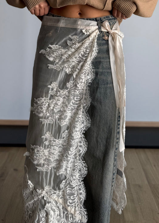 Pareo satin & lace - PHILIALOFT