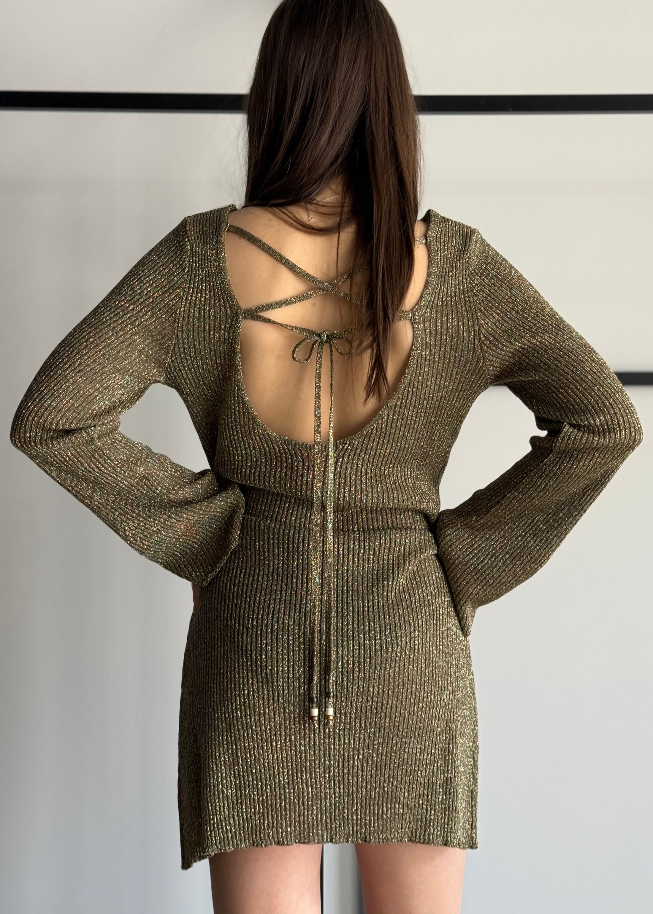 Abito KONTATTO in lurex militare