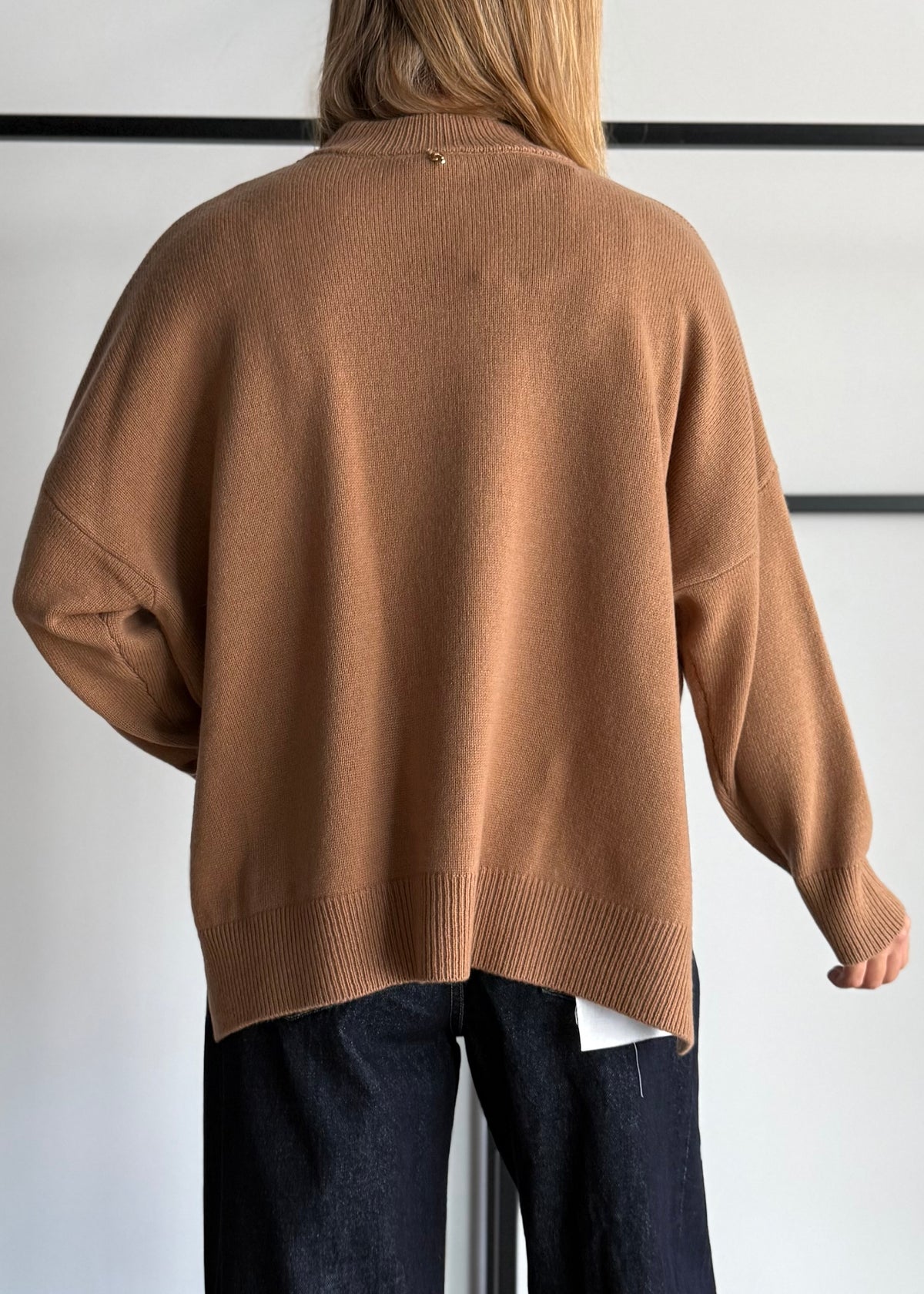 Maglia over cammello spacchi laterali - PHILIALOFT