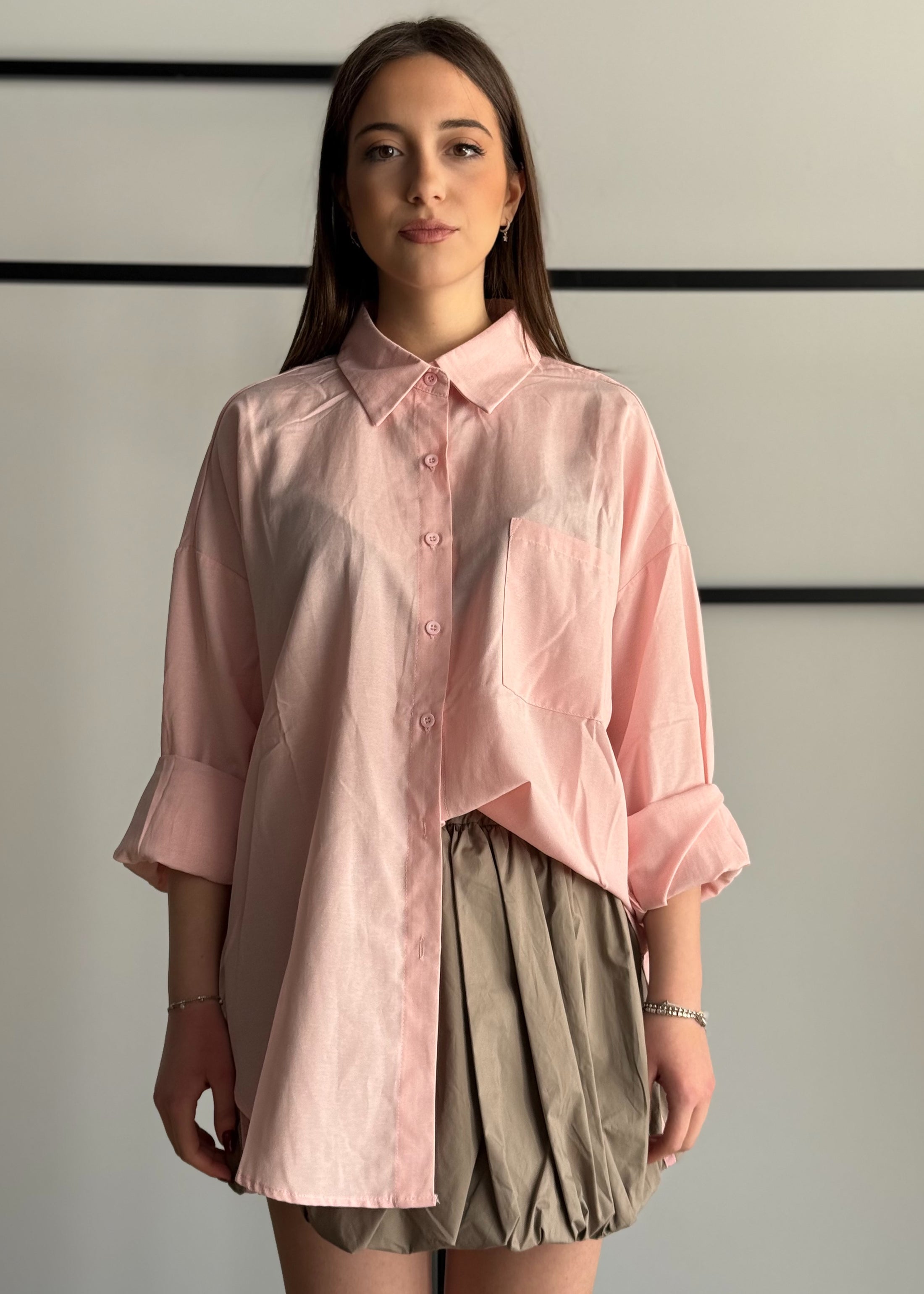 Camicia THEVICE oversize rosa